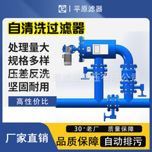 石油化工发电厂循环水旁滤预处理油田回注水全自动反冲清洗过滤器