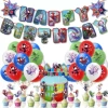 11 Spider-Man party supplies [flag + cake insert + balloon]