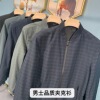 一件代发爸爸装春秋季休闲宽松外套中年男士立领夹克中老年爷爷装|ms