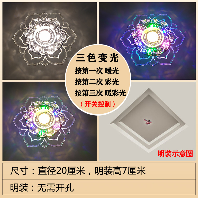 [표면 실장] 9와트 [따뜻한 빛 + 유색광]