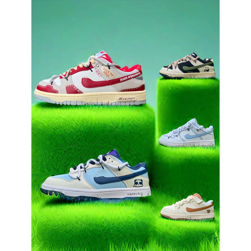 High-Quality Dunk Sb Color Matching Men's and Women's Couple's Deconstructed Drawstring Dunk Series Low-Top Sports and Leisure Sneakers High-Quality Dunk Sb Color Matching Men's and Women's Couple's Deconstructed Drawstring Dunk Series Low-Top Sports and Leisure Sneakers