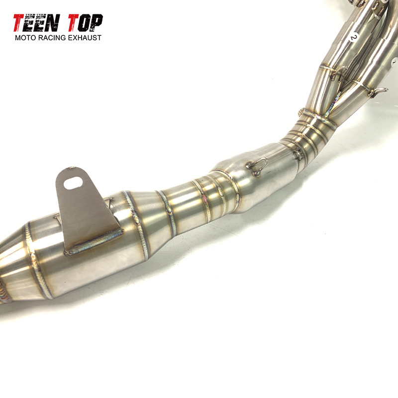Yamaha Mt09 Motorcycle Titanium Alloy Exhaust Fz09 Modified Stainless Steel with Catalytic Converter Front Section Yoshimura