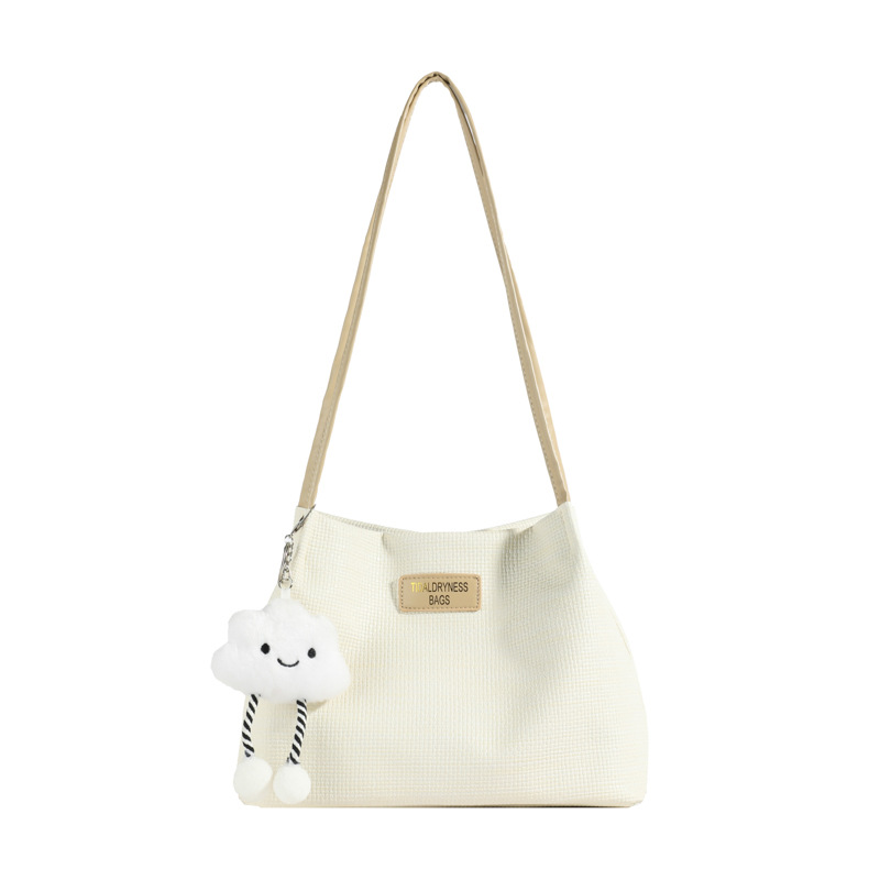 Bolsa de gran capacidad para mujeres 2024 nuevo verano versátil bolso de hombro simple sensación de alto nivel de viaje bolsa de cubo