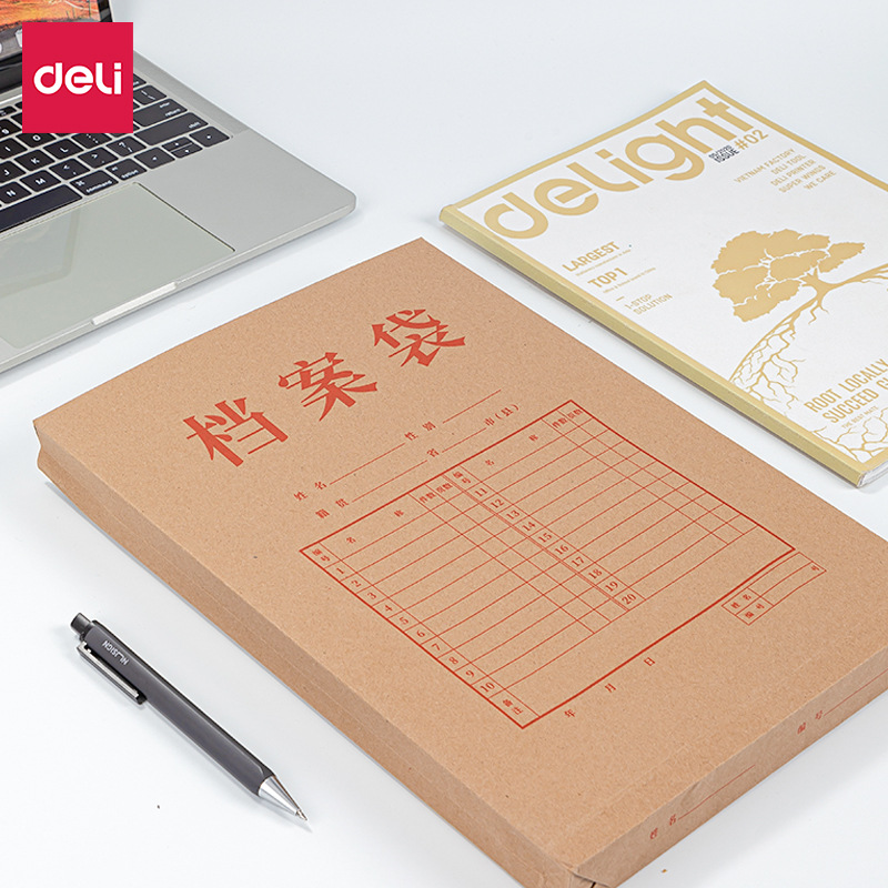 Bolsa de archivo de papel kraft A4 de mano de obra más gruesa Bolsa de documentos de contrato de licitación PP411