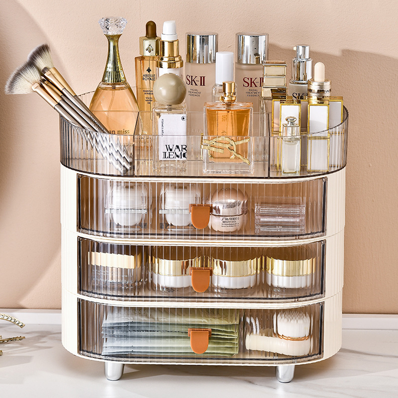 Household light luxury cosmetics desktop storage box bedroom…