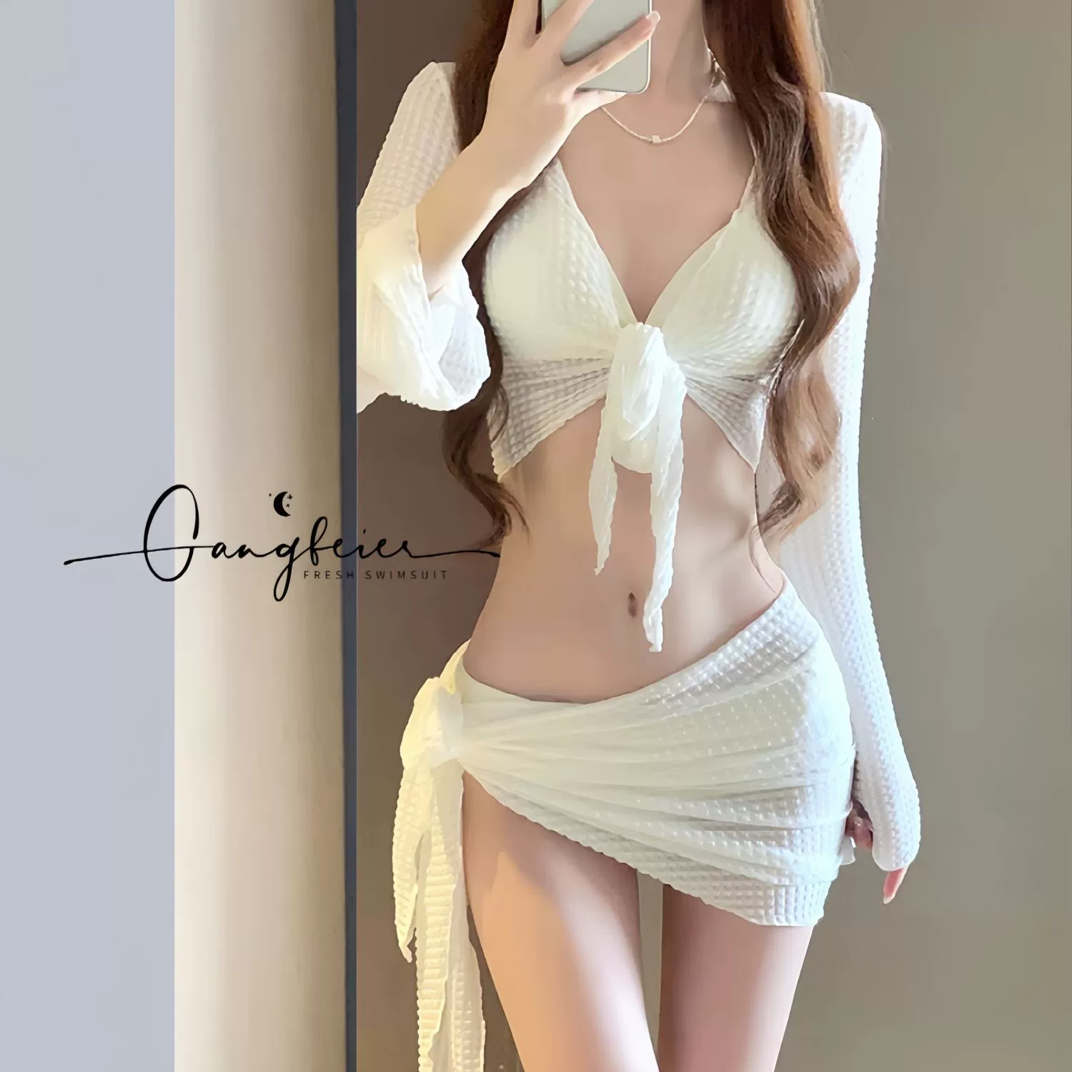 Купальник бикини женский 2025 новый набор из четырех частей