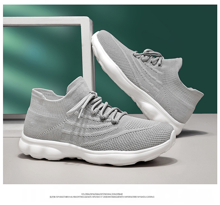 Outdoor-Paar Damen Sommersport, fliegendes gewebtes Mesh, atmungsaktiv, leicht, weich besohlte Tourismus-Wandersockenschuhe,_voghion.com