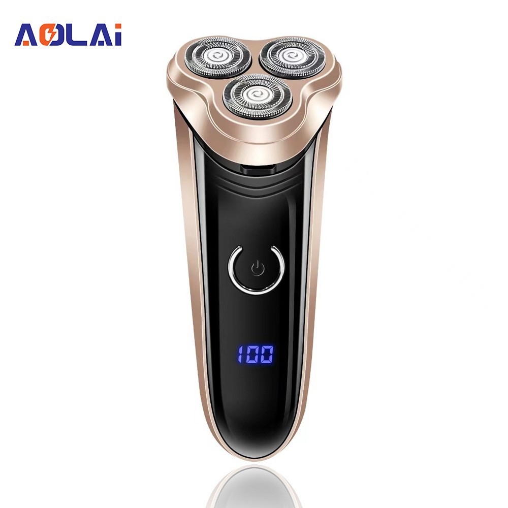 Cross-border Explosions Digital Display 5688 Electric Shaver Floating Three-head Razor USB Interface Charging Bearer