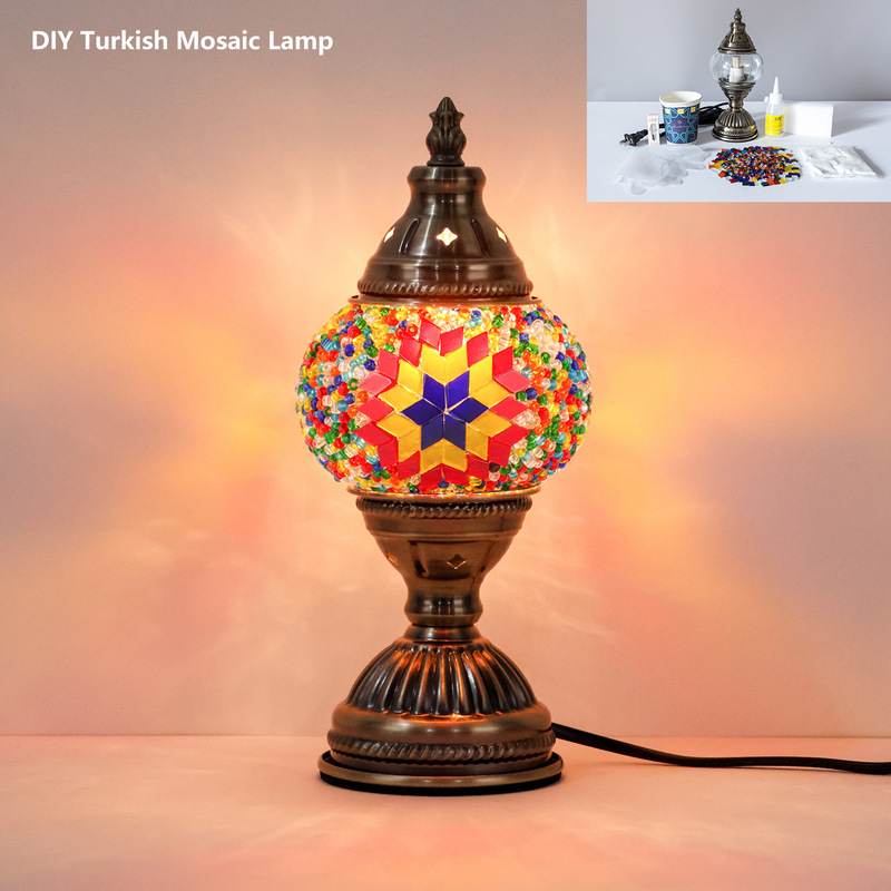 Diy Turkey Mosaic Table Lamp Material Package Workshop Group Building Warm-up Parent-Child Interactive Couple Activity Hand Work