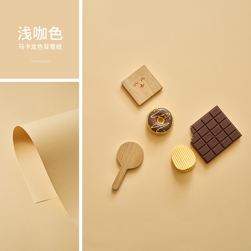 マカロンカラープロの写真撮影の背景紙写真小道具静物製品撮影の背景無地ボール紙白と黒|undefined