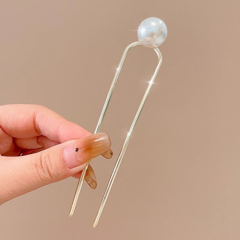 Horquilla en forma de U de alta calidad para mujer, horquilla para el cabello de todo fósforo diaria, horquilla para el cabello de la moda coreana, tocado, accesorios para el cabello con peine