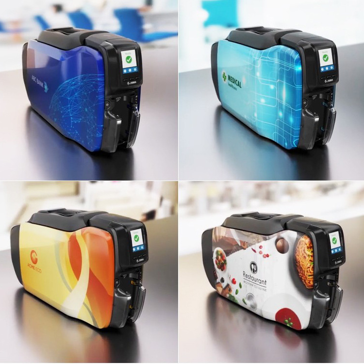 zc100证卡打印机制卡机健康证工作pvc卡片打印人像IC卡制卡证件