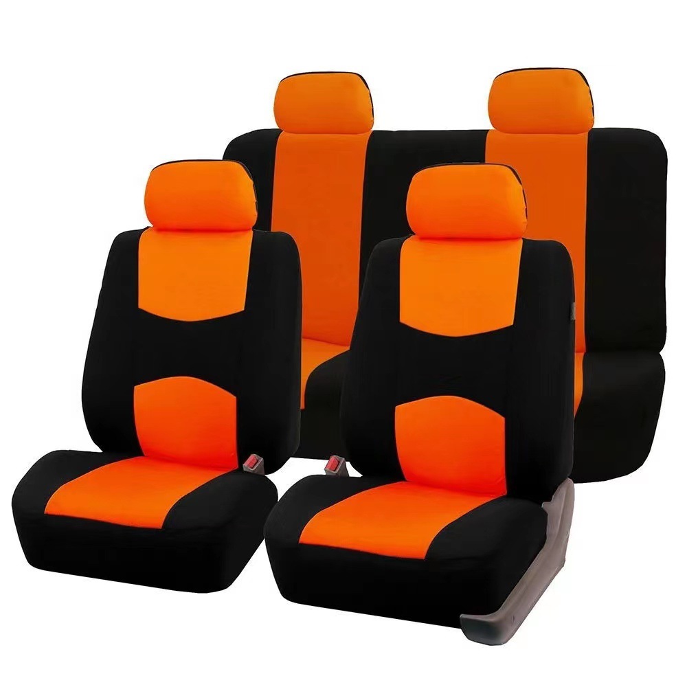Comercio exterior transfronterizo asiento de automóvil cojín de tela de poliéster cuatro estaciones cojín de asiento universal cojín de asiento 4 piezas 9 piezas