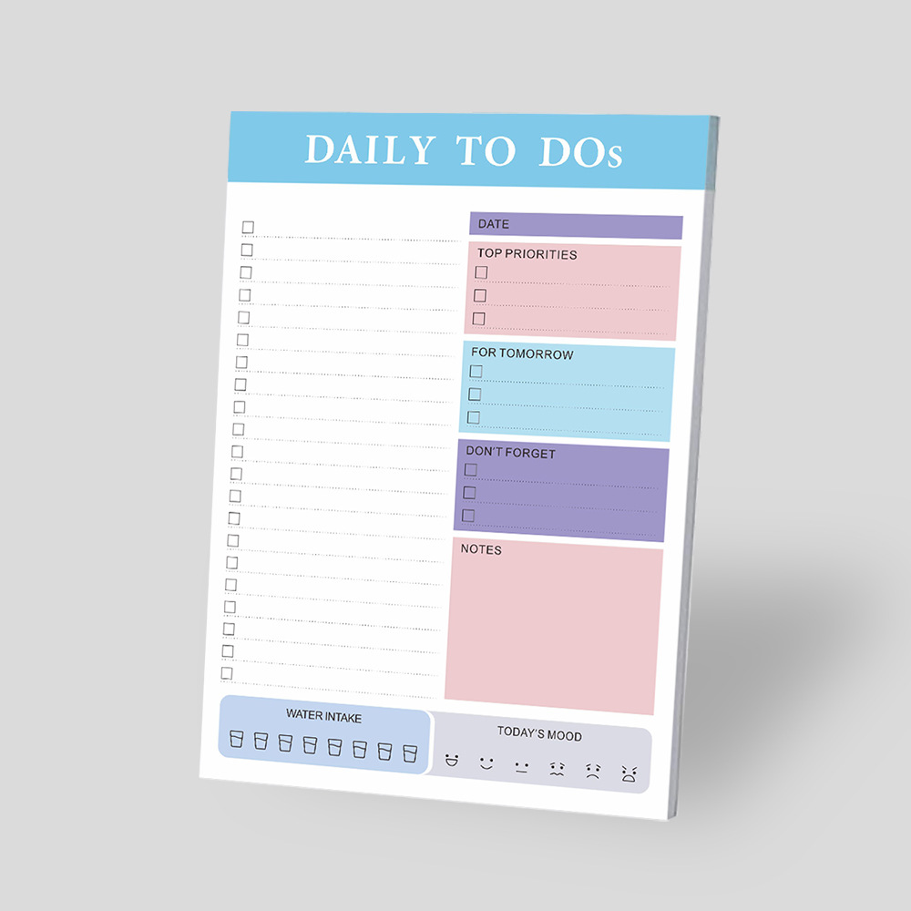 Amazon A5 Tear-Off Schedule Planning Notebook Time Management Daily Planner Journal Notepad Sticky Notes Memo Book