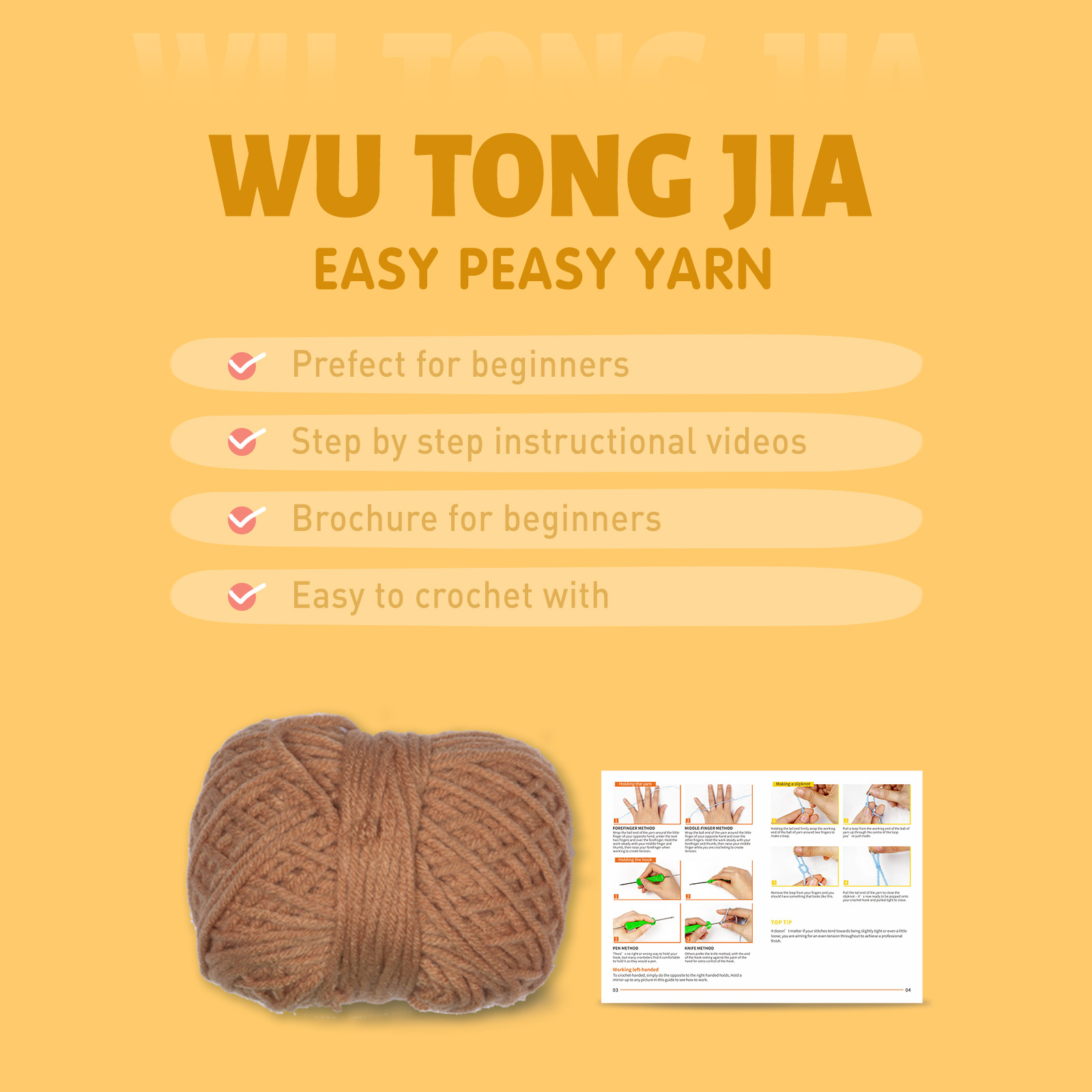 Material Package Knitting Handmade Diy Wool Ball Flower Large Ornaments_voghion.com