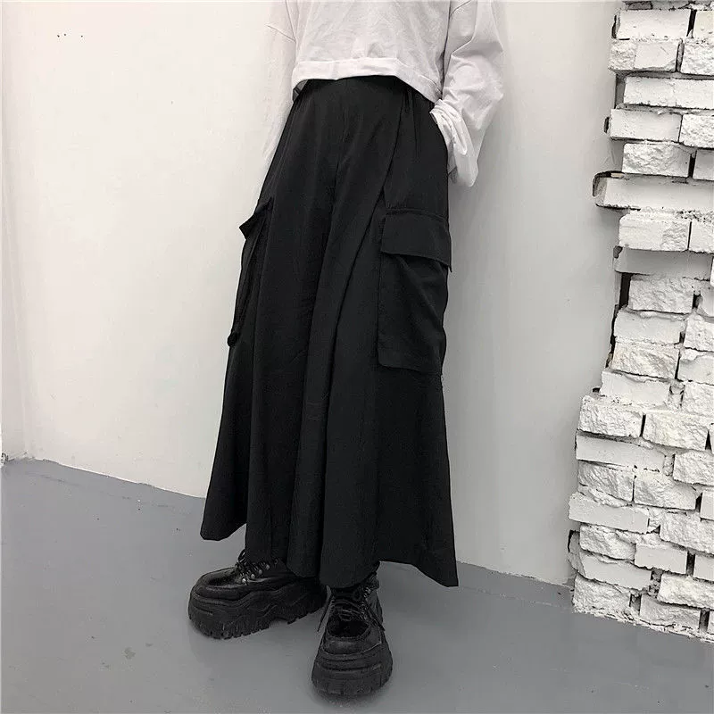 Тайдовый, брюки, юбка, плюс-size, оверсайз
