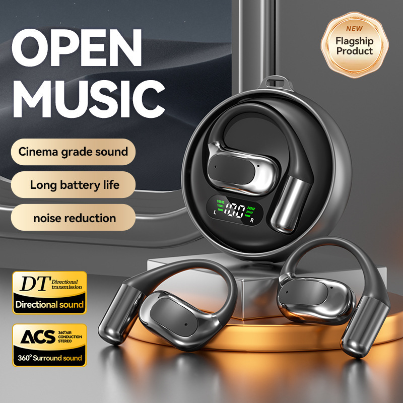 新しいAI翻訳Bluetoothヘッドセット、ワイヤレス、非インイヤー、オーバーイヤータイプ、超長いバッテリー寿命、高品質、回転、長時間装着しても痛くない|undefined