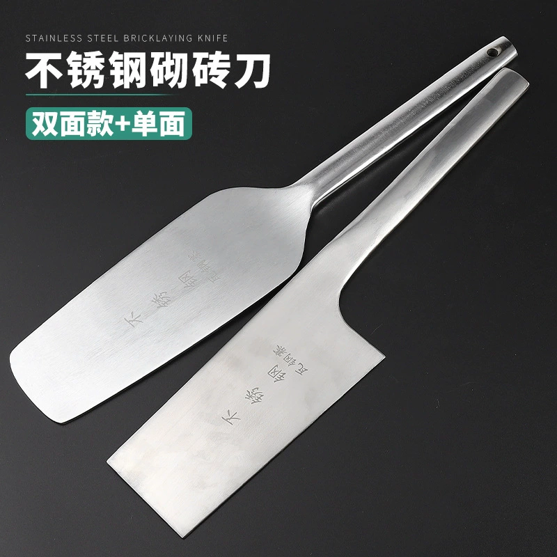 Оптовая Продажа с фабрики Красная резиновая ручка двусторонний нож для плитки украшение односторонний настенный нож каменщик шпатель кирпичный нож