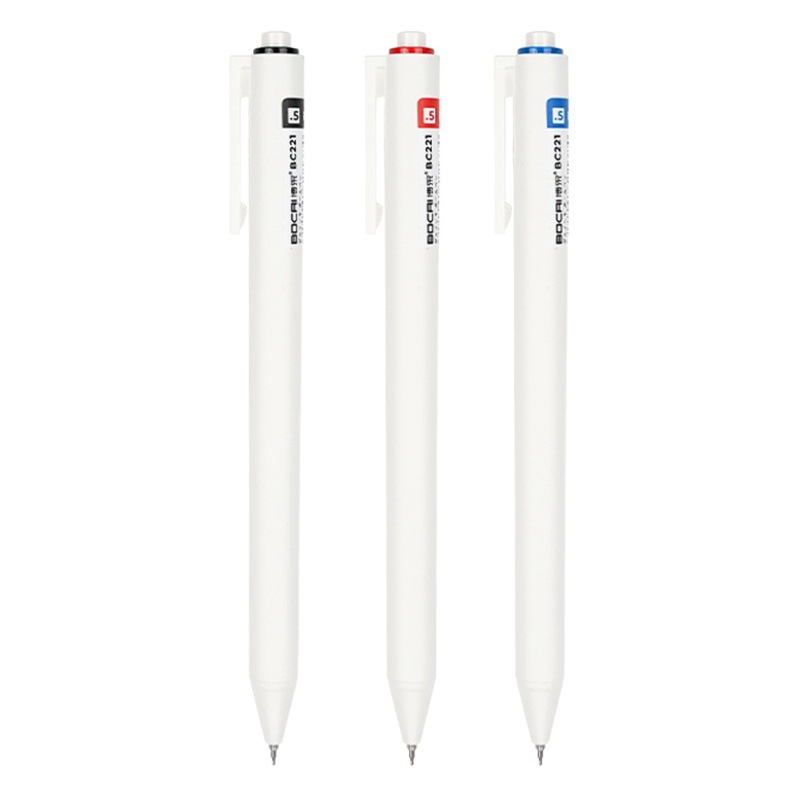 Bocai BC221 cepillo pluma St cabeza 0,5 Negro Rojo Azul estudiante examen Oficina de prensa pluma de gel al por mayor