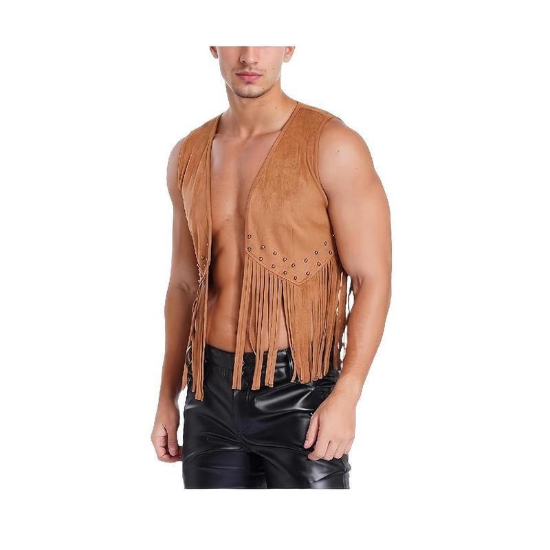 R6542 Dropshipping Aliexpress Cross-Border New Men's Vest Men's Denim Vest Festival