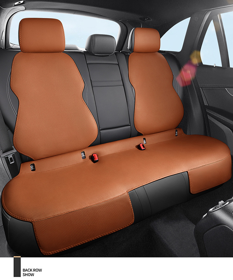 Genuine Leather Car Seat Cushion, Universal for All Seasons, Breathable Small Car Half-Cover Seat Cover, One-Piece Seat Cover, Dropshipping Available