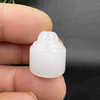 Seal white jade, pendant, bag decoration heart-shaped jade