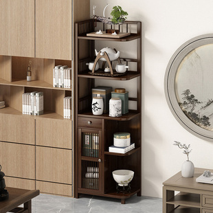 Corner Cabinet Floor-Standing Bedroom Living Room Triangle Cabinet Corner Cabinet Side Cabinet Storage Cabinet Tea Set Corner Bookcase Storage Rack