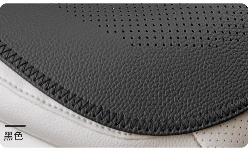 Summer Nappa leather ventilated non-slip car seat cushion suitable for Mercedes-Benz and Tesla, white ultra-thin breathable seat pad