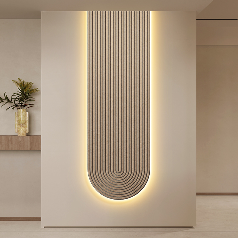 High-End Entrance Hall Decorative Painting Pure Color Normcore Corridor Aisle Hanging Painting Modern Simple Living Room Luminous Mural