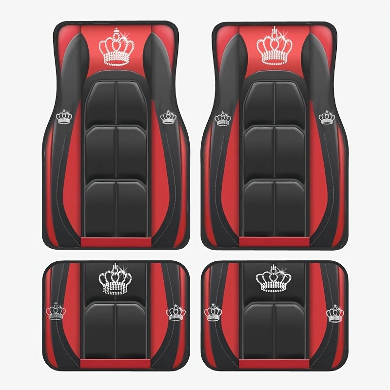 Cross-Border Best-Selling Universal Car Floor Mats, Stain-Resistant, Wear-Resistant and Easy to Care For, Four-Piece Set of Driver and Passenger Mats, Labeling and Delivery Floor Mats
