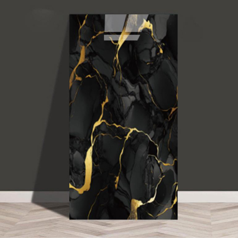 Baldosas de mármol transfronterizas autoadhesantes pegatinas de pared decorativas cocina gruesa baño renovación impermeable a prueba de aceite