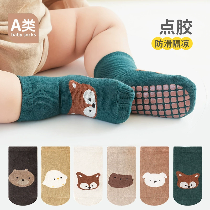 Детские мультяшные летние нескользящие knee socks, корейский стиль, средней длины