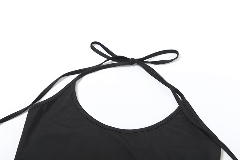 Spring Women Clothes Halter Backless Slim Fit Vest Low Waist Hip Lifting Tight Shorts Set