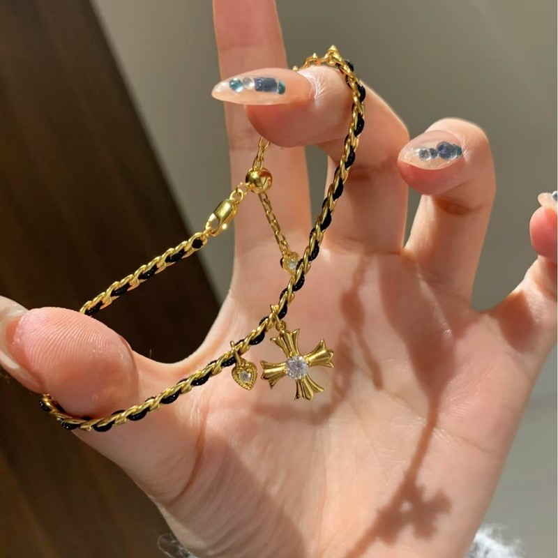2025年爆款超闪锆石花朵手链女精致小众高级感手串简约百搭手饰品|undefined