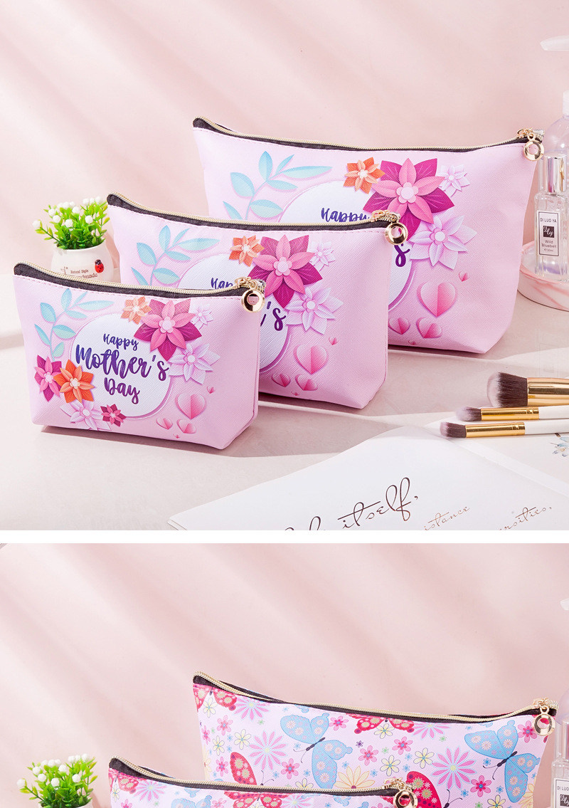 60g Weight Polyester Lining Material Zipper Closure Type / Strap Type Cosmetic Bag Bags Type Cute Vintage Style Elephant Pu Leather Dumpling Shape Makeup Bags