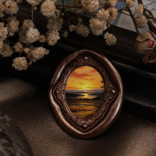 欧式复古火漆印章铜头异形浮雕镜框相框系列信封邀请函火漆印章头