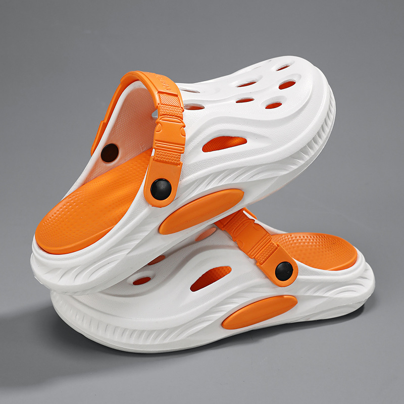 Primavera y verano hogar casual perezoso transpirable multicolor zapatos planos de fondo plano cómodo fuera de la playa zapatos perezosos de hombre