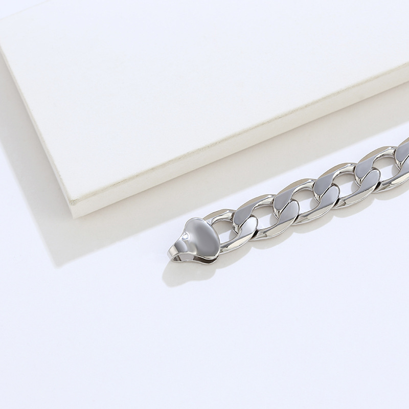 Joyería de xupe aleación de cobre collar de cadena blanca de los hombres cubanos de moda Cadena de hip hop de las mujeres accesorios de pareja