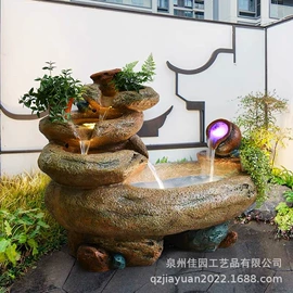 树脂工艺品;流水摆件;金属工艺品