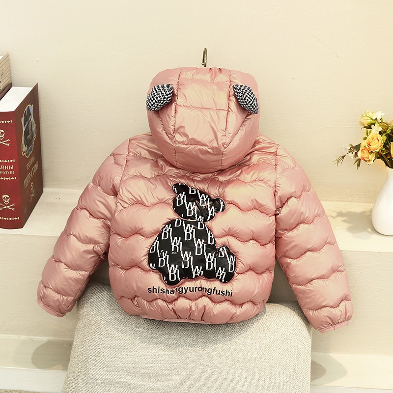 Otoño e Invierno para niños de algodón ligero para niños y niñas cálido bebé chaqueta acolchada de algodón Abrigo acolchado de algodón de invierno