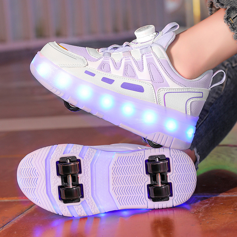 Cross-Border Heelys Shoes Manufacturer Wholesale Charging Luminous Shoes Led Lights Children's Adult Roller Skates with Wheels Cross-Border Heelys Shoes Manufacturer Wholesale Charging Luminous Shoes Led Lights Children's Adult Roller Skates with Wheels