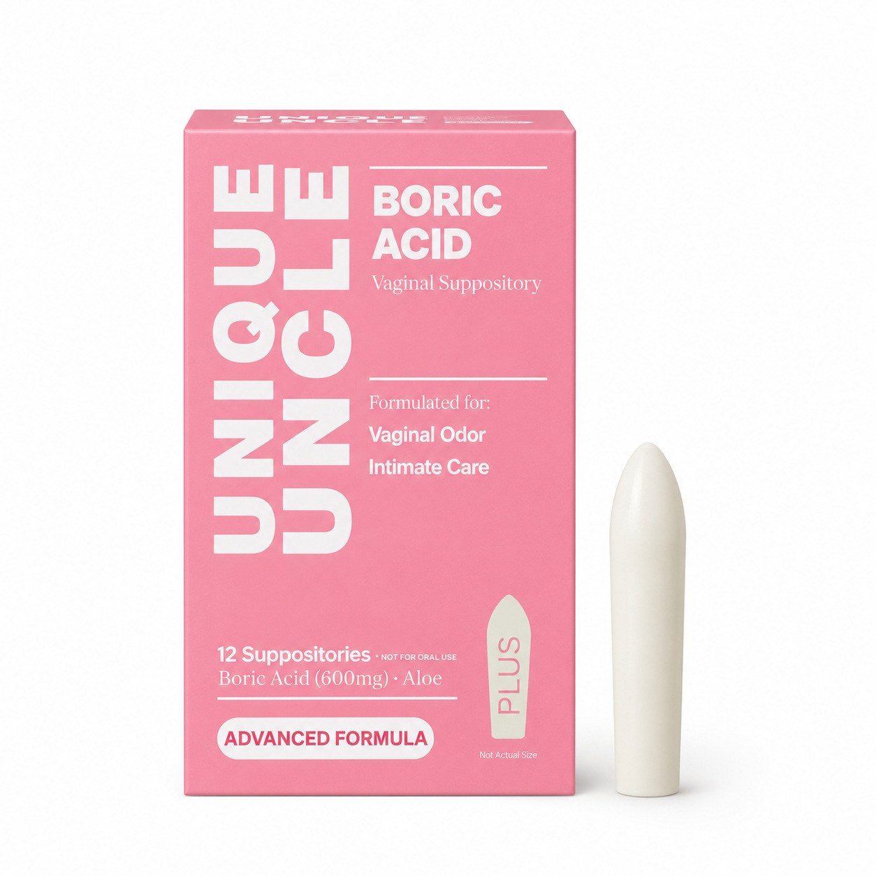 Unique uncle pink suppositories (12 capsules)