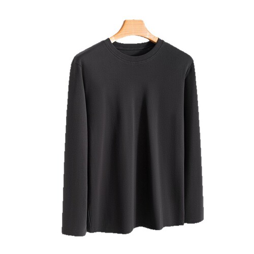 Stylish and Versatile Long-Sleeve T-Shirt for Women, 2025 Autumn/Winter Basic Top, Plain Color Crew Neck Casual T-Shirt