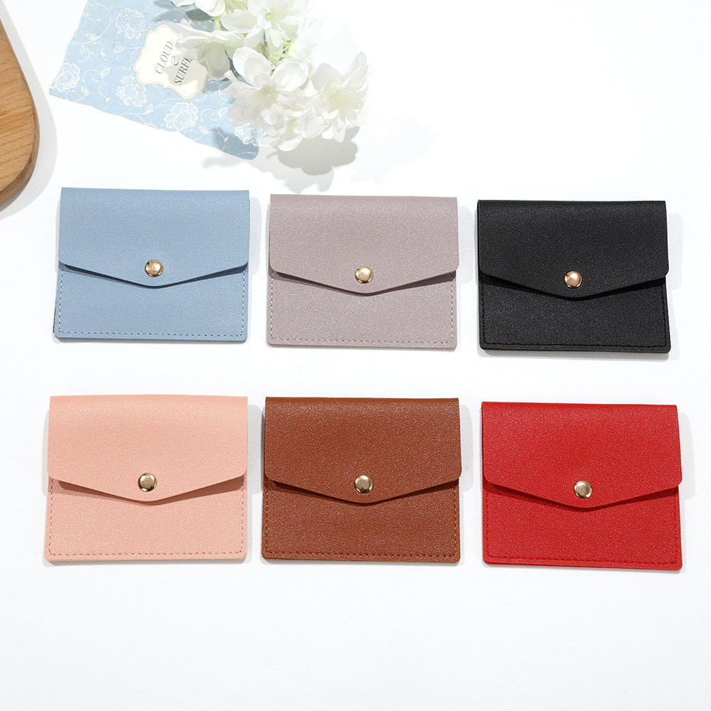 Cross-Border Card Holder Coin Purse All-In-One Women's Compact Card Holder Ultra-Thin Mini Wallet Women's Snap Driving Document Bag