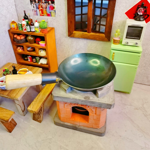 Street stall same mini kitchen simulation play house kitchen utensils cooking toys children's food and play parent-child interactive gifts