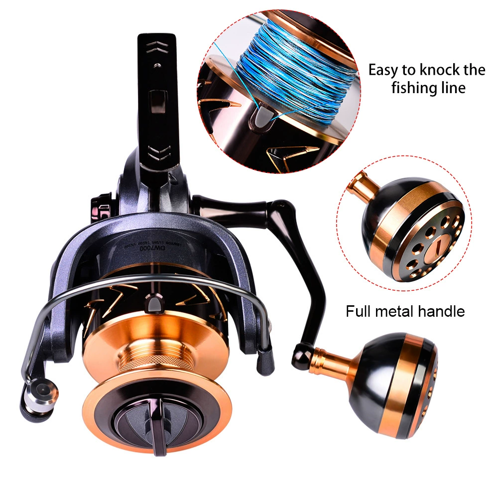 The new CNC refined carved wire wheel metal tripod wheel 3+1 hand swaps the remote investment fishing line chakra wheel wholesale