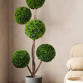 仿真绿植室内球型植物大型创意假花仿真花客厅米兰仔盆景摆件装饰