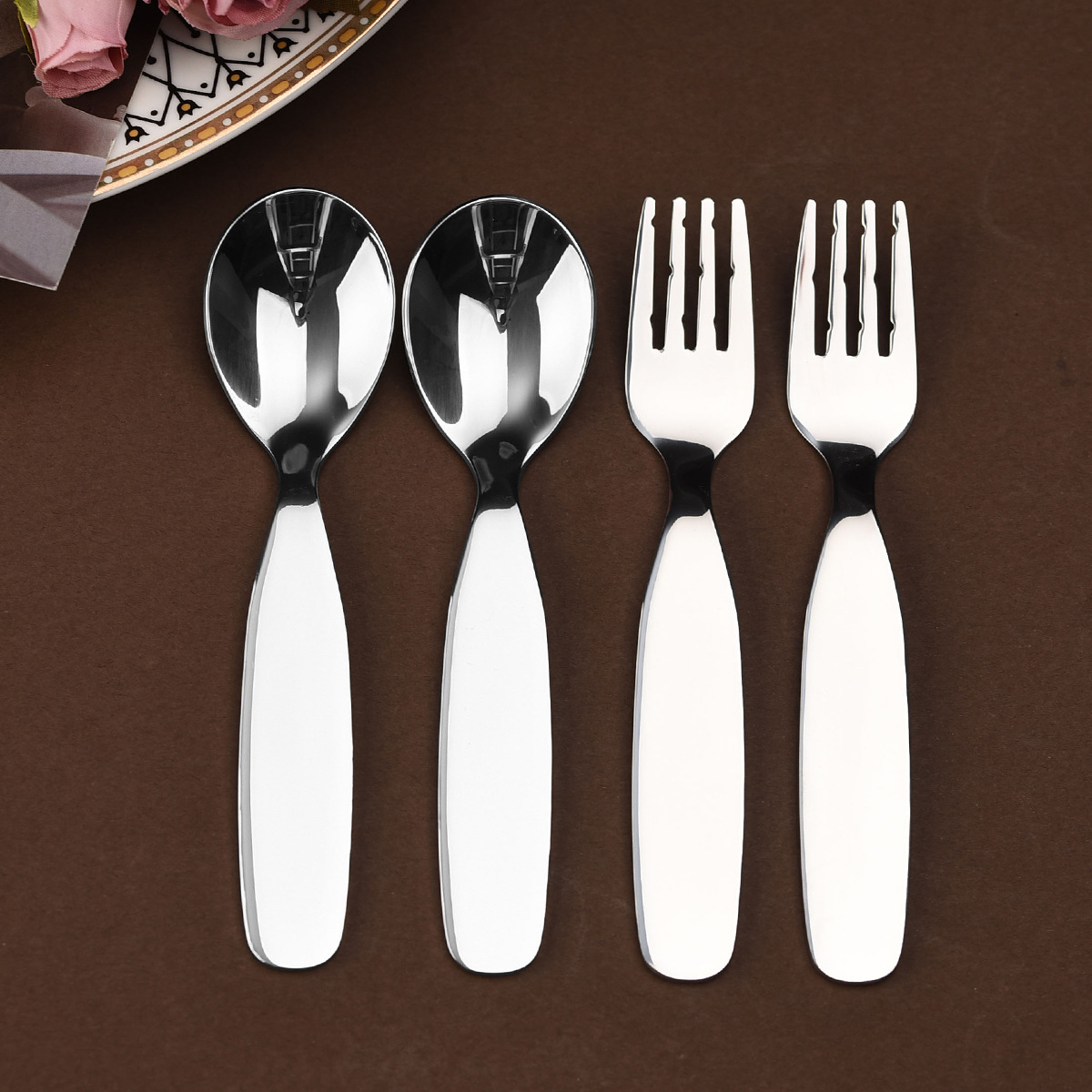 Children's cute spoon stainless steel for home use