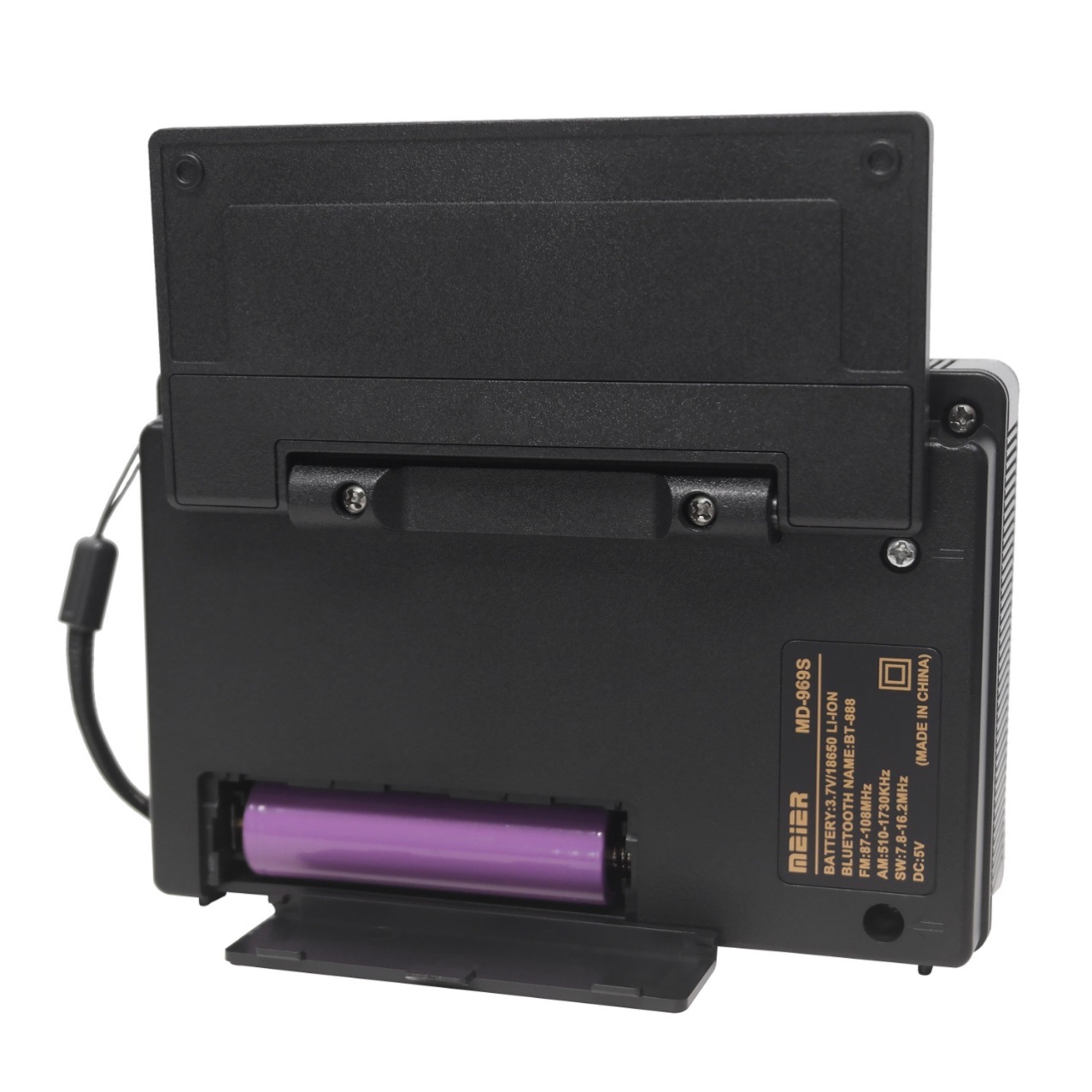 Nuevo MD-969S Panel solar portátil Bluetooth Audio Radio de antena multifunción portátil para exteriores