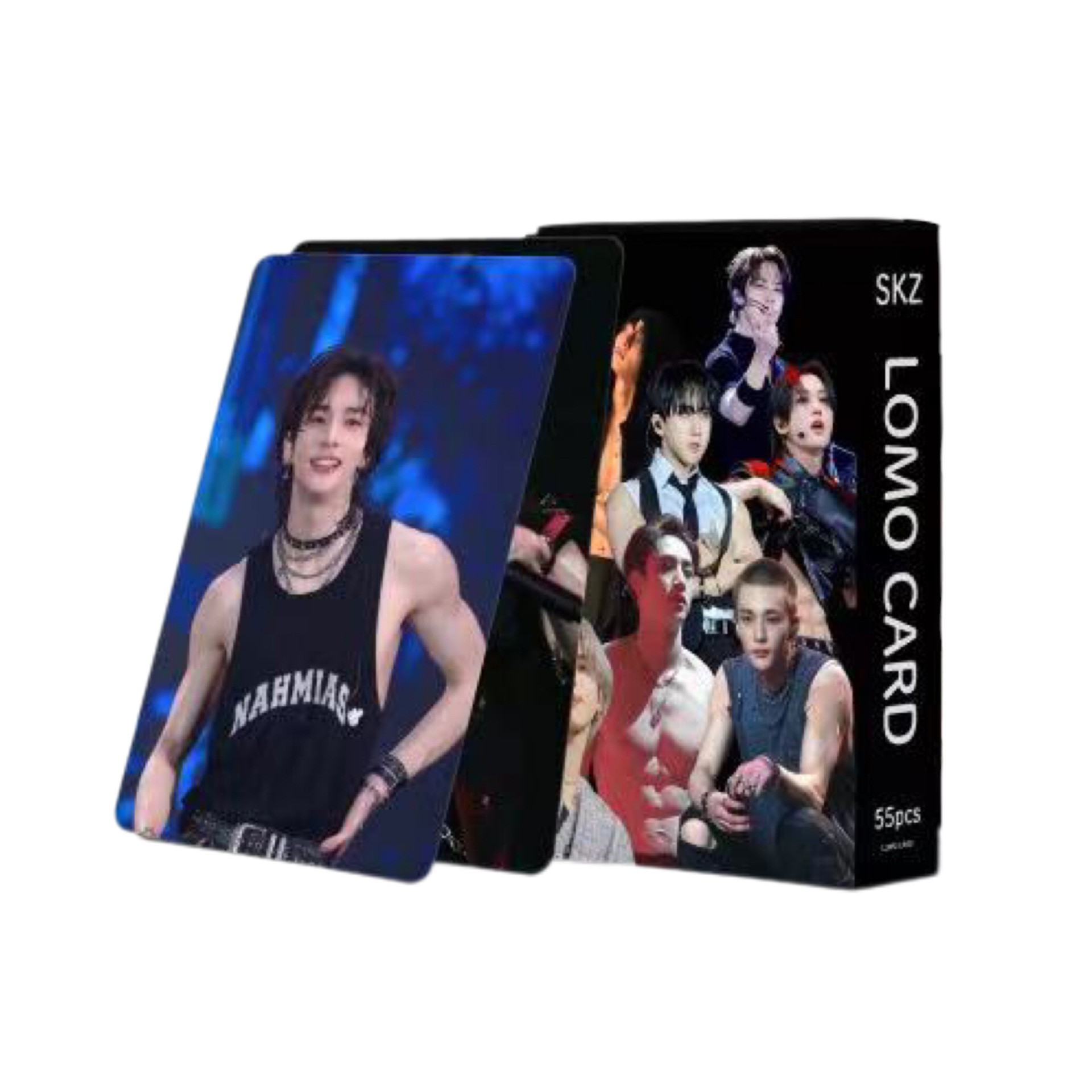Cadena total de gran cantidad de nuevos productos en stock 55 tarjetas de álbum SKMyBreath KPOP estrella alrededor de la tarjeta de colección LOMO